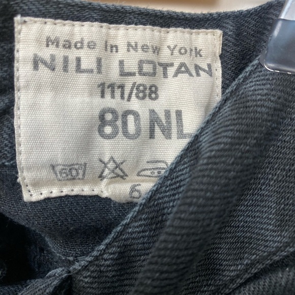 Nili Lotan 111/88 Black‎ Lace Up Jeans Size 6 - Picture 7 of 12